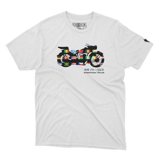 White T-Shirt International Moto